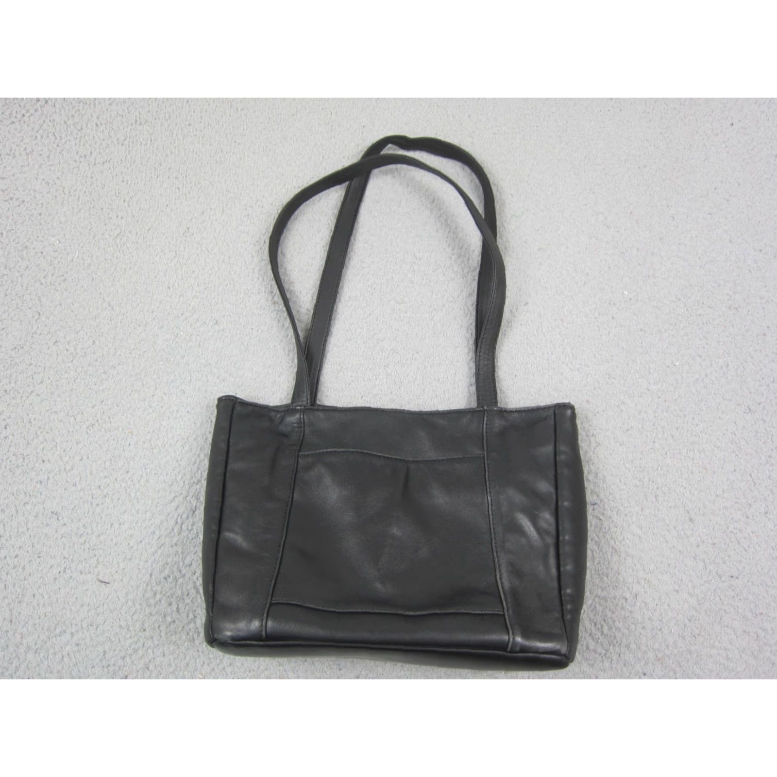 Vintage VINTAGE Wilsons Leather Purse Womens Black Tote Shoulder Zip Top Minimalist Bag Size M / US 6-8 / IT 42-44 - 2 Thumbnail