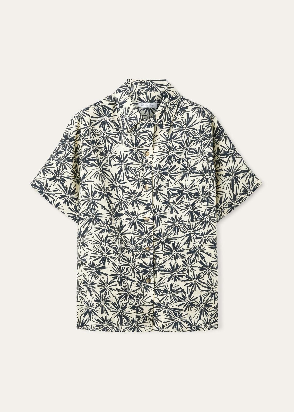 Loro Piana o1srvl11e0725 FAO0510 Linen Feature Isoble Shirt White/Black Size XS / US 0-2 / IT 36-38 - 1 Thumbnail