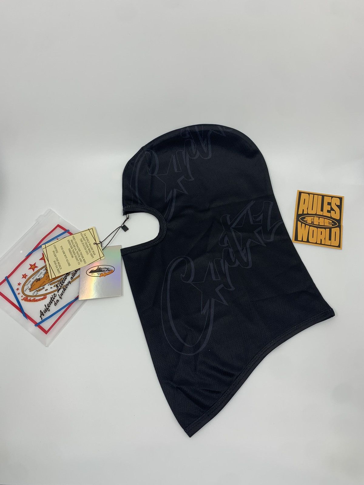 Corteiz triple black ski mask Hats