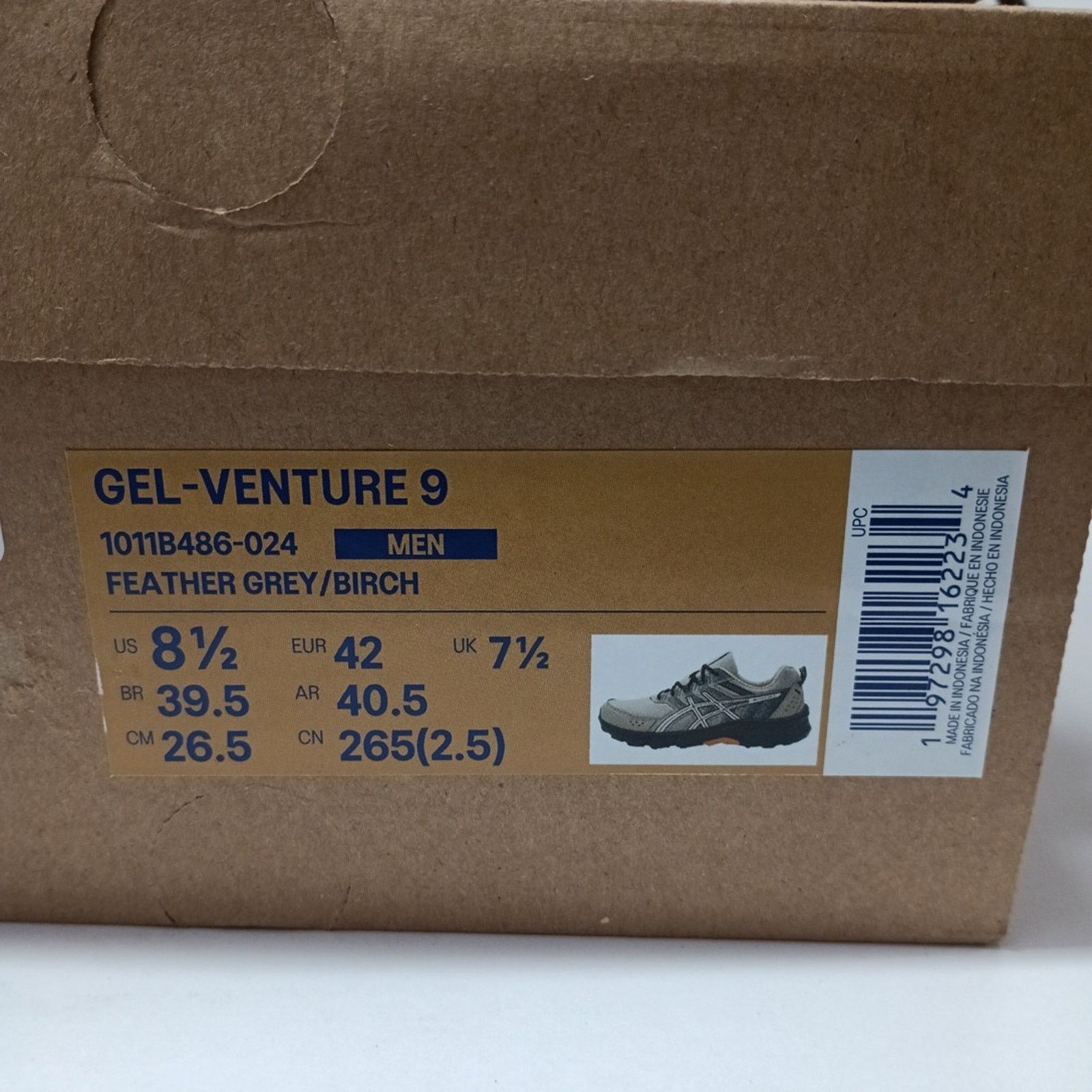 Asics Asics Gel Venture 9 Trail Running Shoes Grey Birch Size 8.5 Size US 8.5 / EU 41-42 - 8 Thumbnail