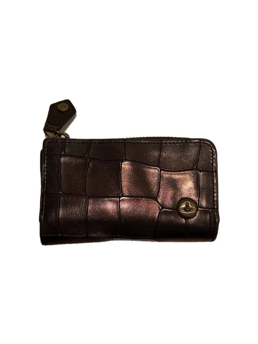 Crocodile Embossed Leather Orb Wallet