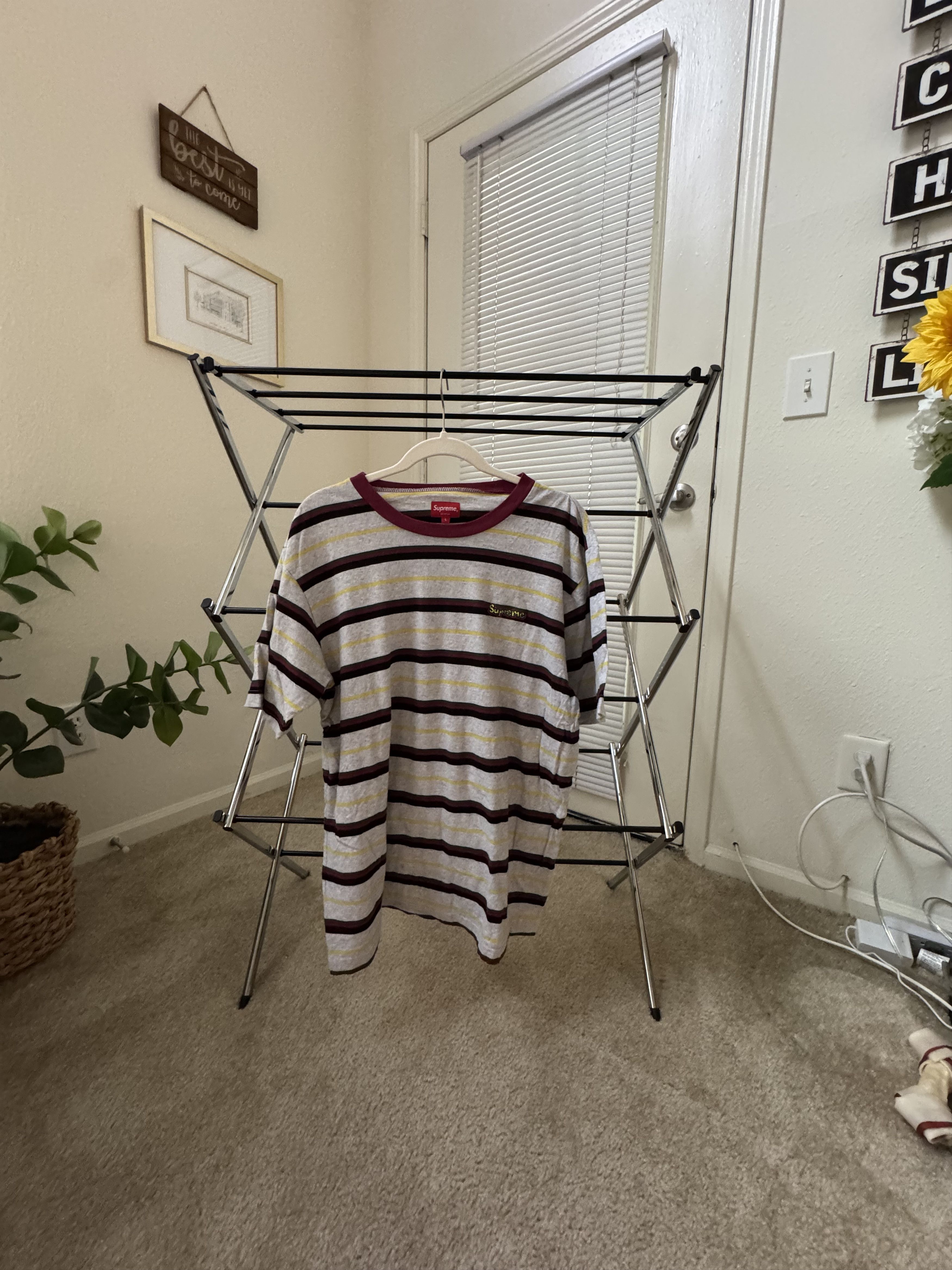 Supreme Supreme Gonz Logo Striped Tee Size US L / EU 52-54 / 3 - 1 Thumbnail