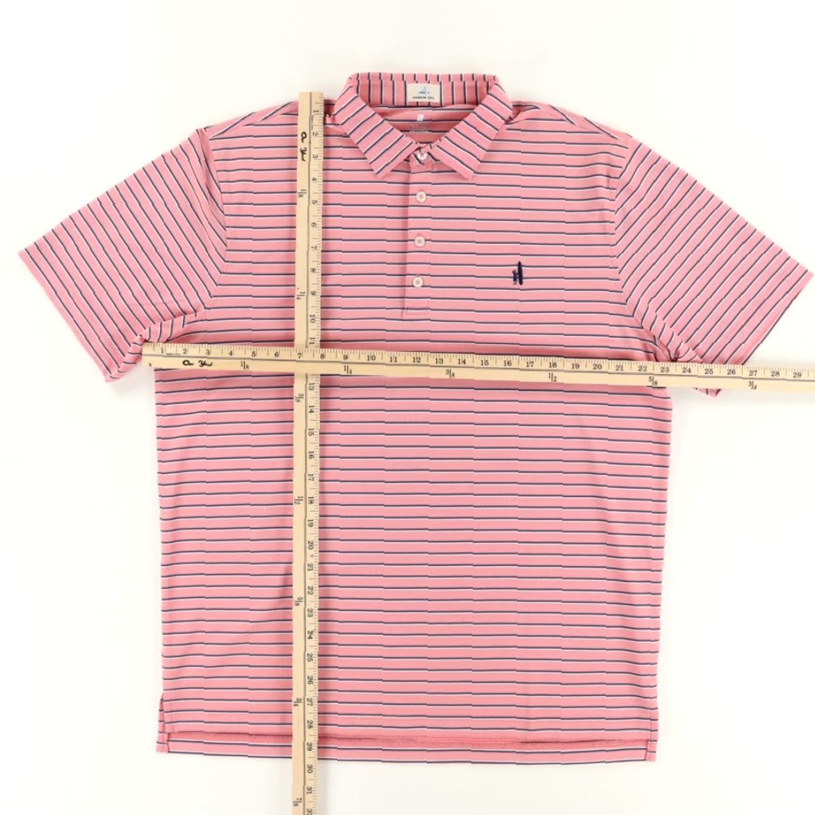 johnnie-O Johnnie-O Jersey Hangin Out Stretch Striped Polo Shirt Red Men's L Shirt Polo Shirt Men Red Striped Jersey Hangin Out Johnnie-O L Size US L / EU 52-54 / 3 - 3 Thumbnail