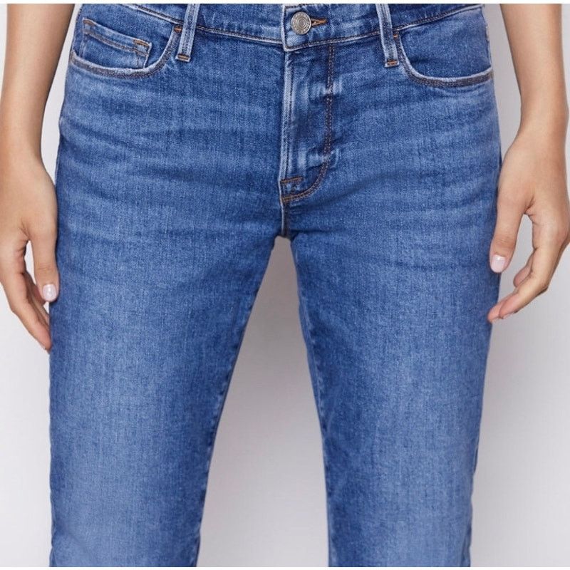 Frame Frame - Le Garcon Boyfriend Jean in Medium Blue-size 24 Size 24" / US 00 / IT 34 - 14 Thumbnail