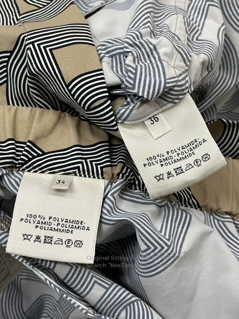 Other Hermes Black and Green Striped Printed Cashmere Overcoat Size XS / US 0-2 / IT 36-38 - 4 Thumbnail