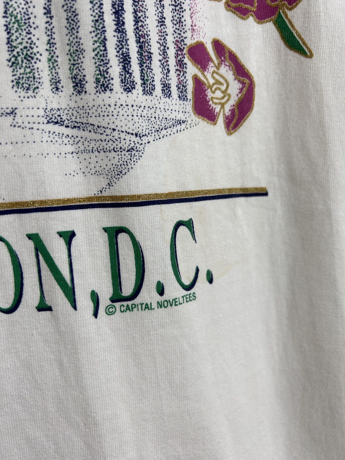 Vintage 90s Vintage Washington DC Cute Art Center Logo T-Shirt Size US L / EU 52-54 / 3 - 4 Thumbnail