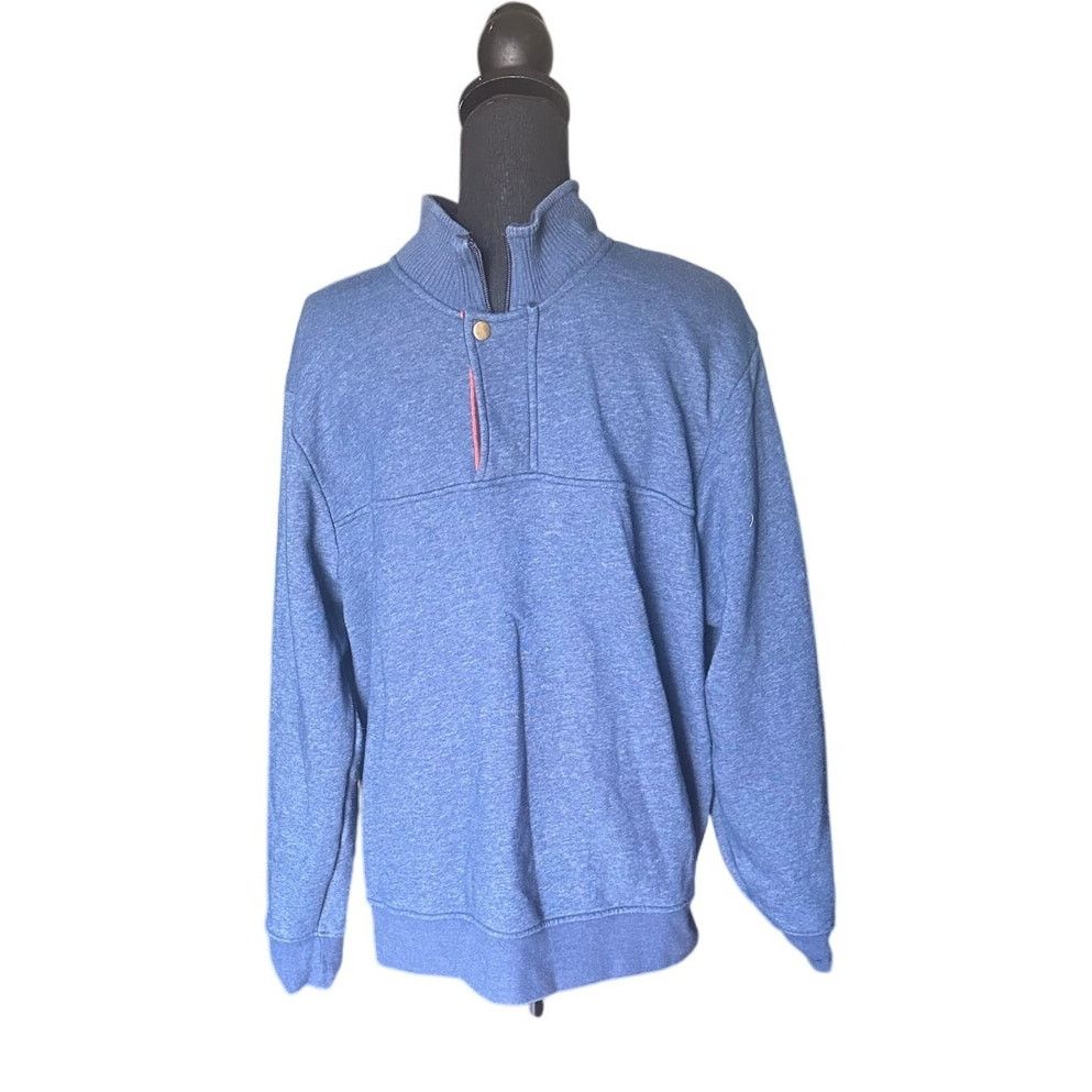 Orvis Orvis Men’s Signature 1/4 Zip Sweatshirt – Mottled Blue Size US L / EU 52-54 / 3 - 1 Thumbnail