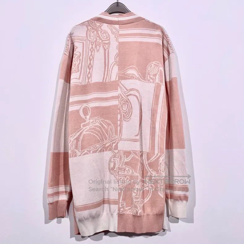 Hermes Hermes SS24 Color-blocked V-neck Cardigan Size XS / US 0-2 / IT 36-38 - 2 Thumbnail