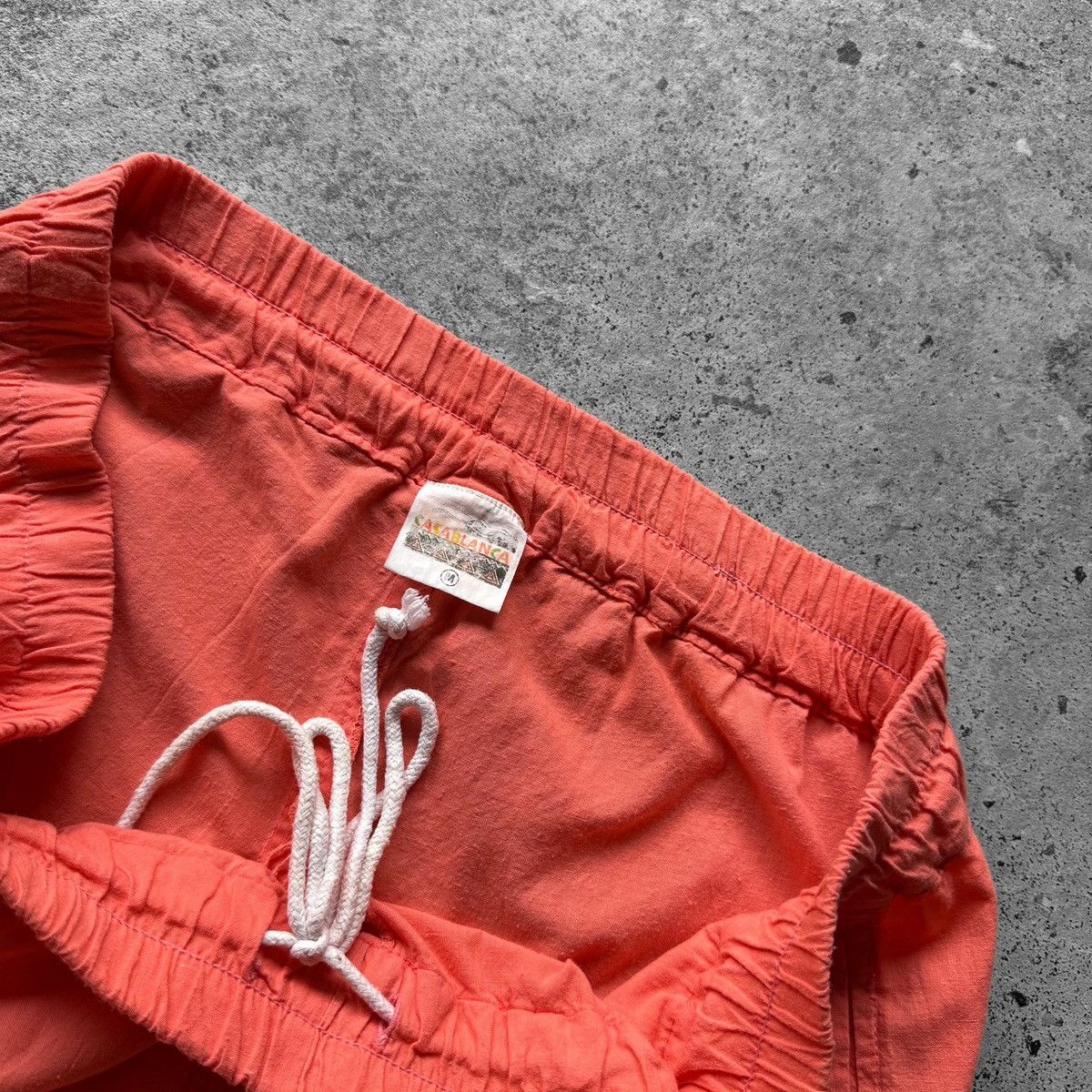 Casablanca × Vintage Casablanca Mens Vintage 90s Shorts Pockets Drawstring Size US 36 / EU 52 - 4 Thumbnail