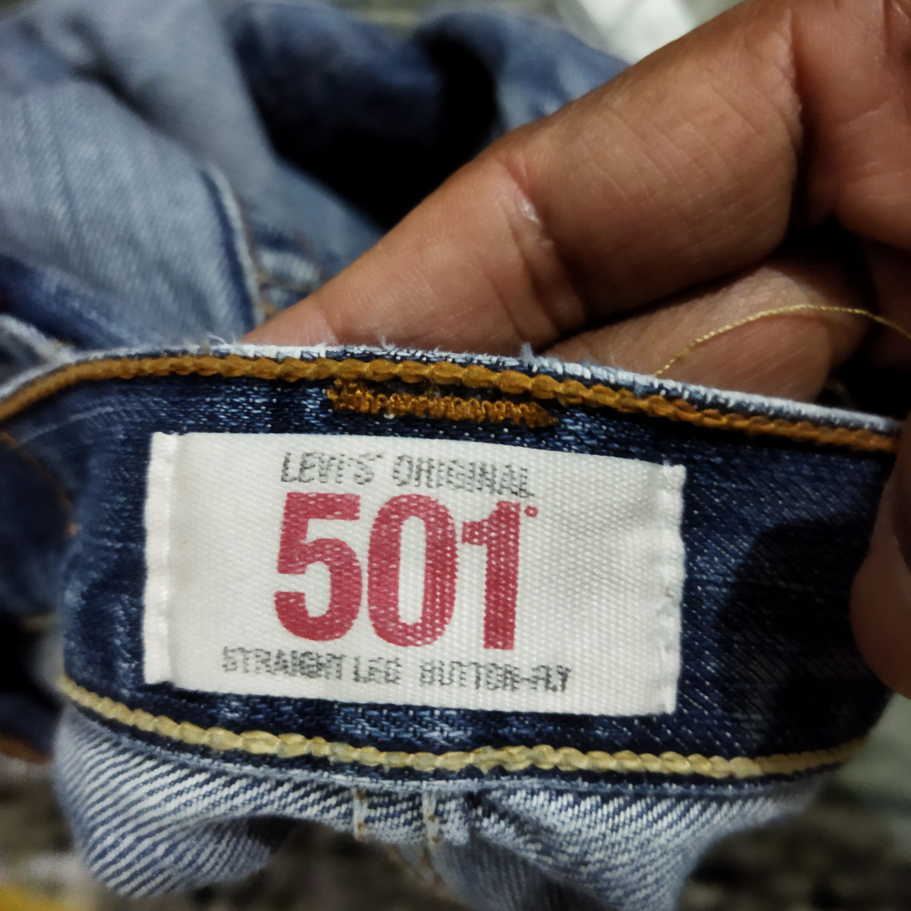 Japanese Brand × Levi's × Vintage VINTAGE LEVIS 501 DISTRESSED FADED BLUE JEANS PANTS Size US 28 / EU 44 - 11 Thumbnail