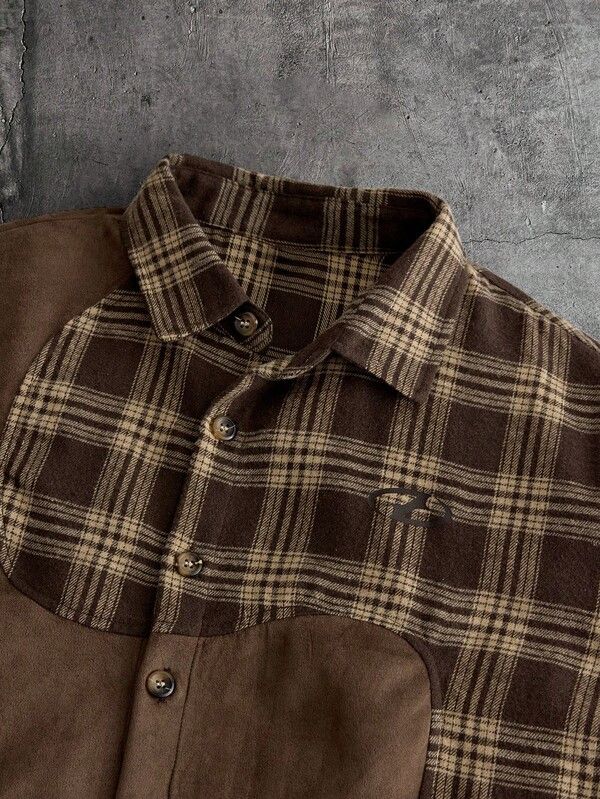 Japanese Brand Natural Canvas Shirt Asymmetrical Panel Edition Size US M / EU 48-50 / 2 - 5 Thumbnail