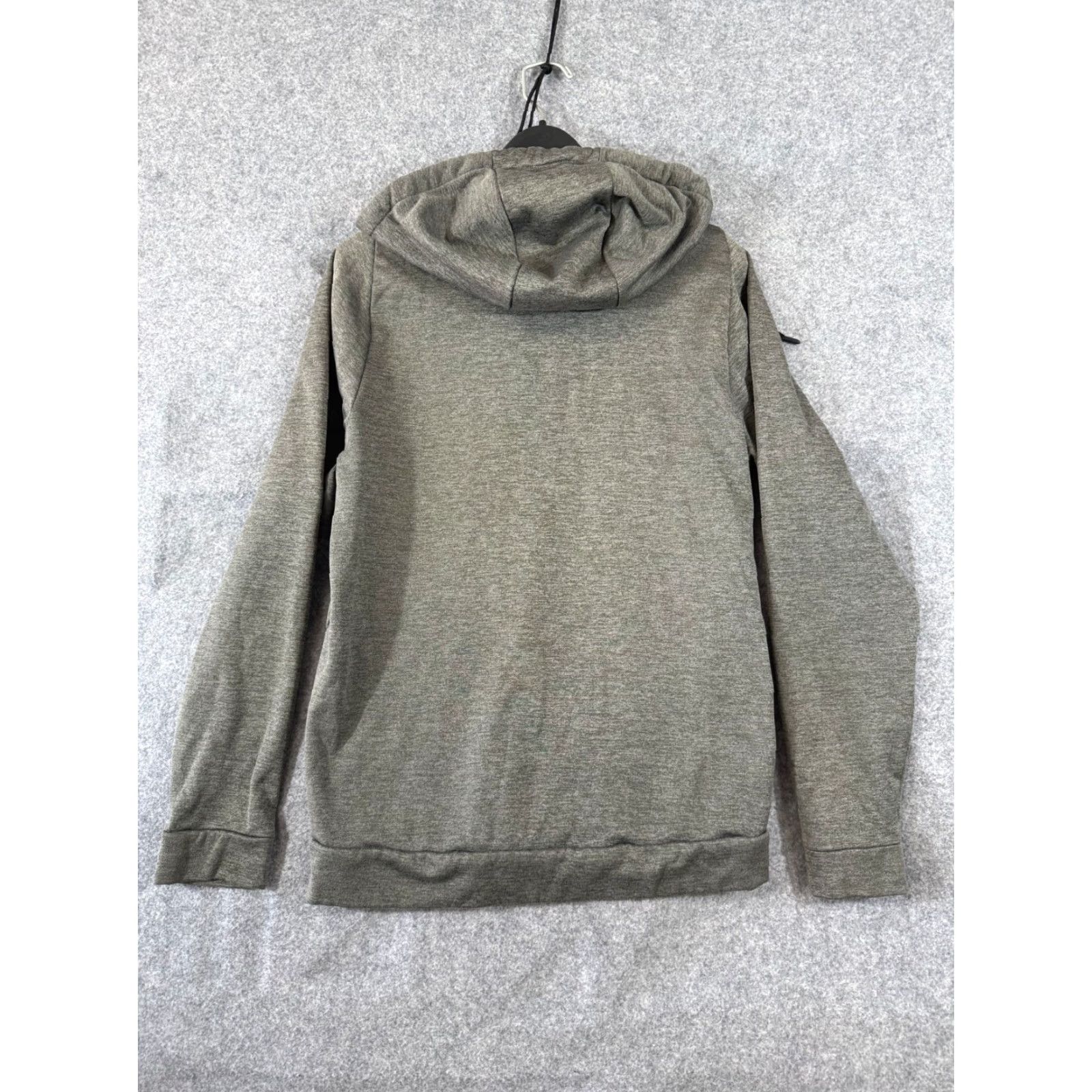 Nike Nike Dri Fit Hoodie Mens S Heather Gray Full Zip Fleece Lined Raglan Sleeve Logo Size US S / EU 44-46 / 1 - 7 Thumbnail