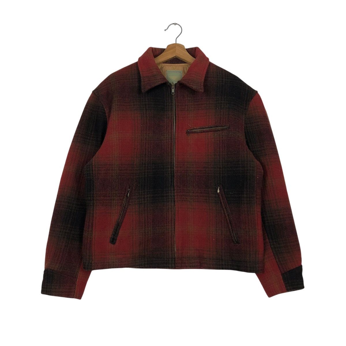 Japanese Brand 🔥VINTAGE CHORE WOOL JACKET UNIQLO TARTAN ISSEY MIYAKE Size US M / EU 48-50 / 2 - 3 Thumbnail