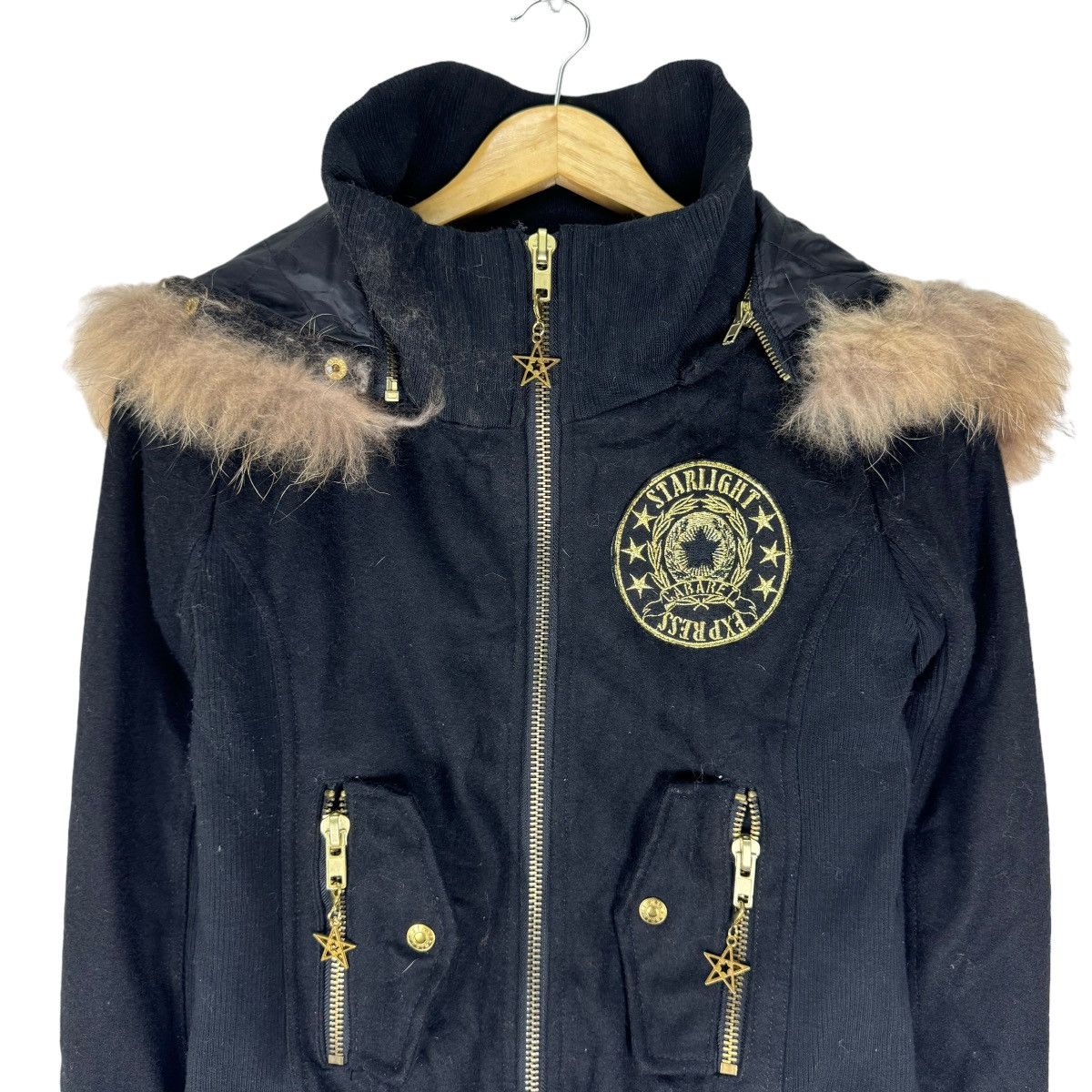 If Six Was Nine ☀️D.I.A STARLIGHT FUR RACCOON HOODIE ZIPPER JACKET Size S / US 4 / IT 40 - 3 Thumbnail