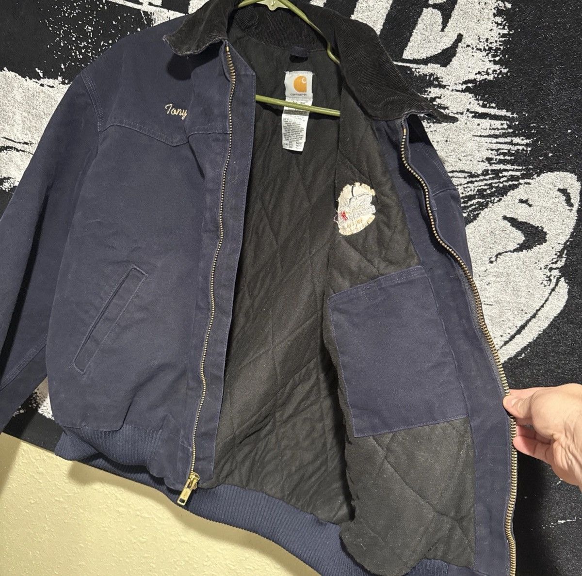 Carhartt VTG Carhartt J14 MDT Midnight Blue Santa Fe Jacket Sz 2XL Size US XXL / EU 58 / 5 - 6 Thumbnail