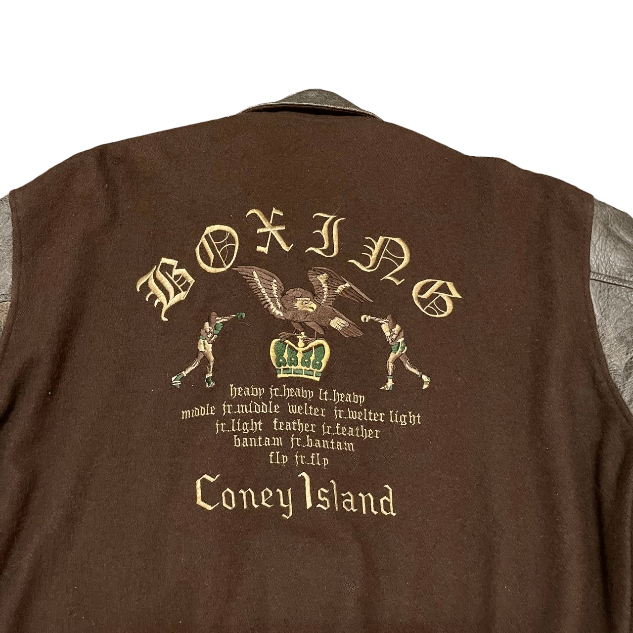 Japanese Brand Vintage Coney Island Boxing Varsity Jacket Wool Leather Size US L / EU 52-54 / 3 - 2 Thumbnail