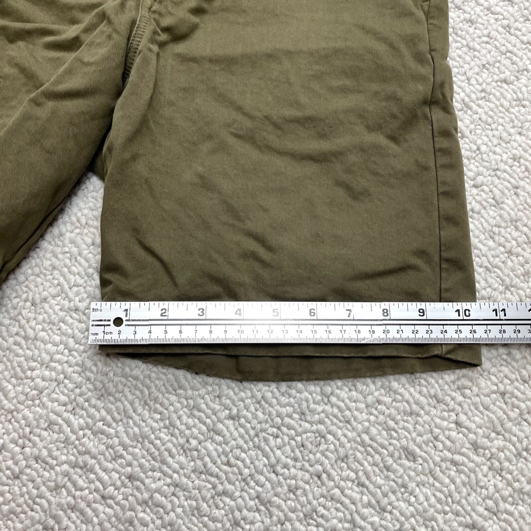 Vintage Balibaris Chino Shorts Mens 31 Green Button Fly Cotton Solid 8" Inseam Pockets Regular Men Shirt? Size US 31 - 3 Thumbnail