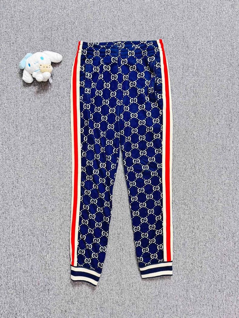 Gucci Gucci Size XS Navy blue jacquard double G full logo sports Size US 29 - 1 Thumbnail