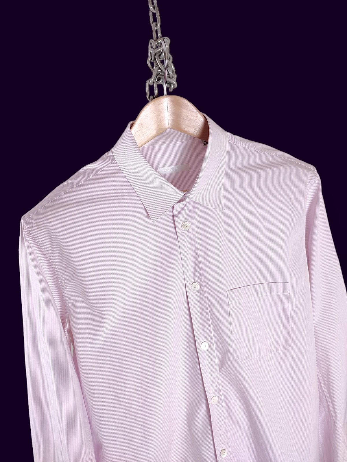 Helmut Lang S/S 2001 Helmut Lang Striped Long Sleeve Shirt Size US XL / EU 56 / 4 - 5 Thumbnail