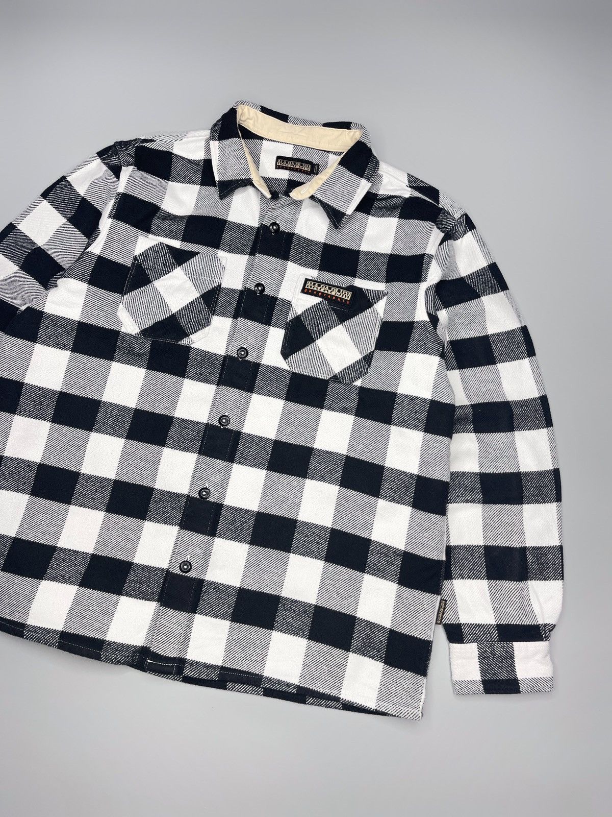 Napapijri × Vintage Napapijri Overshot Jacket Button Up Shirt Size US XL / EU 56 / 4 - 2 Thumbnail
