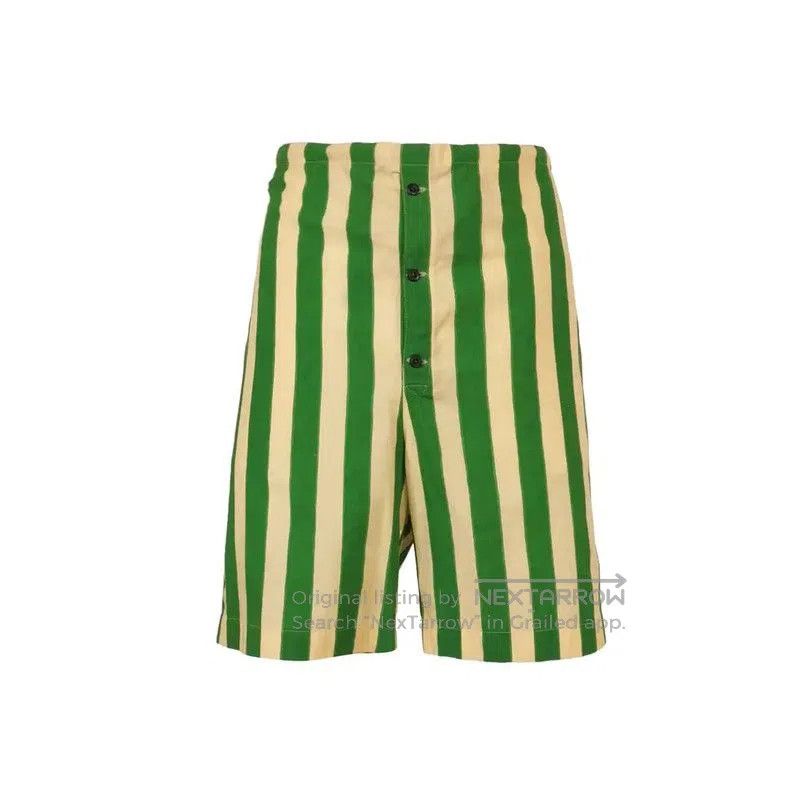 Prada Prada Striped Green and Yellow Men's Shorts. Size US 30 / EU 46 - 1 Thumbnail