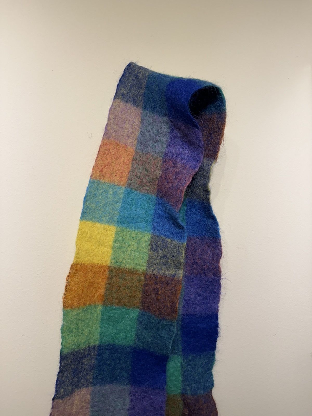 Acne Studios Acne Studio Mohair Checkered Scarf Size ONE SIZE - 3 Thumbnail