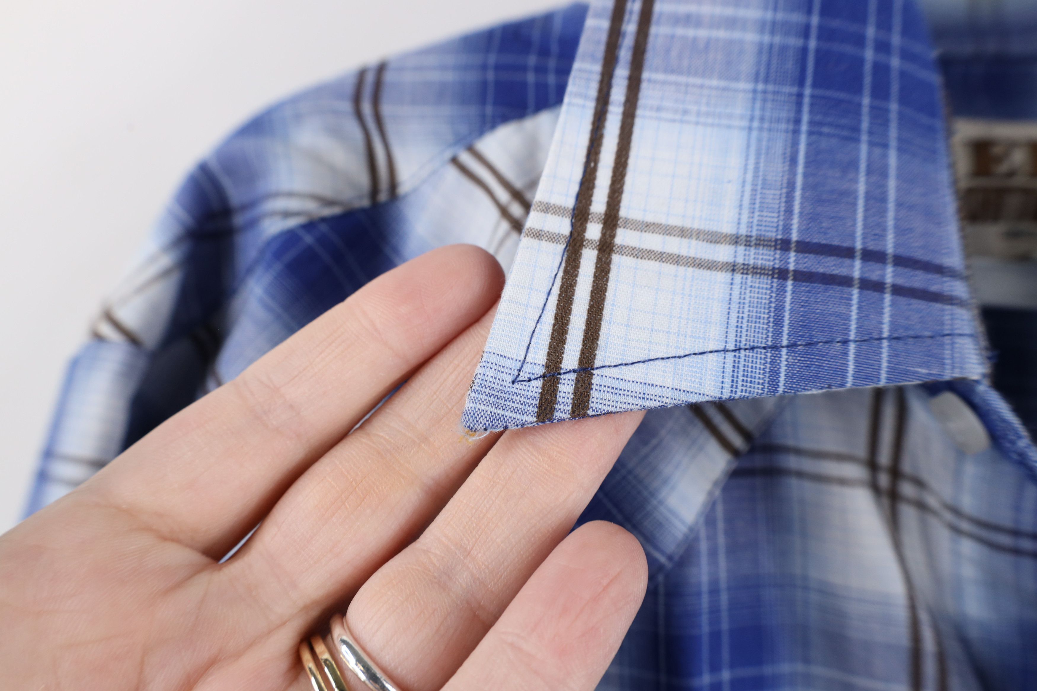 Vintage Vintage 90s Rockabilly Snap Button Collared Shirt Plaid Size US L / EU 52-54 / 3 - 5 Thumbnail