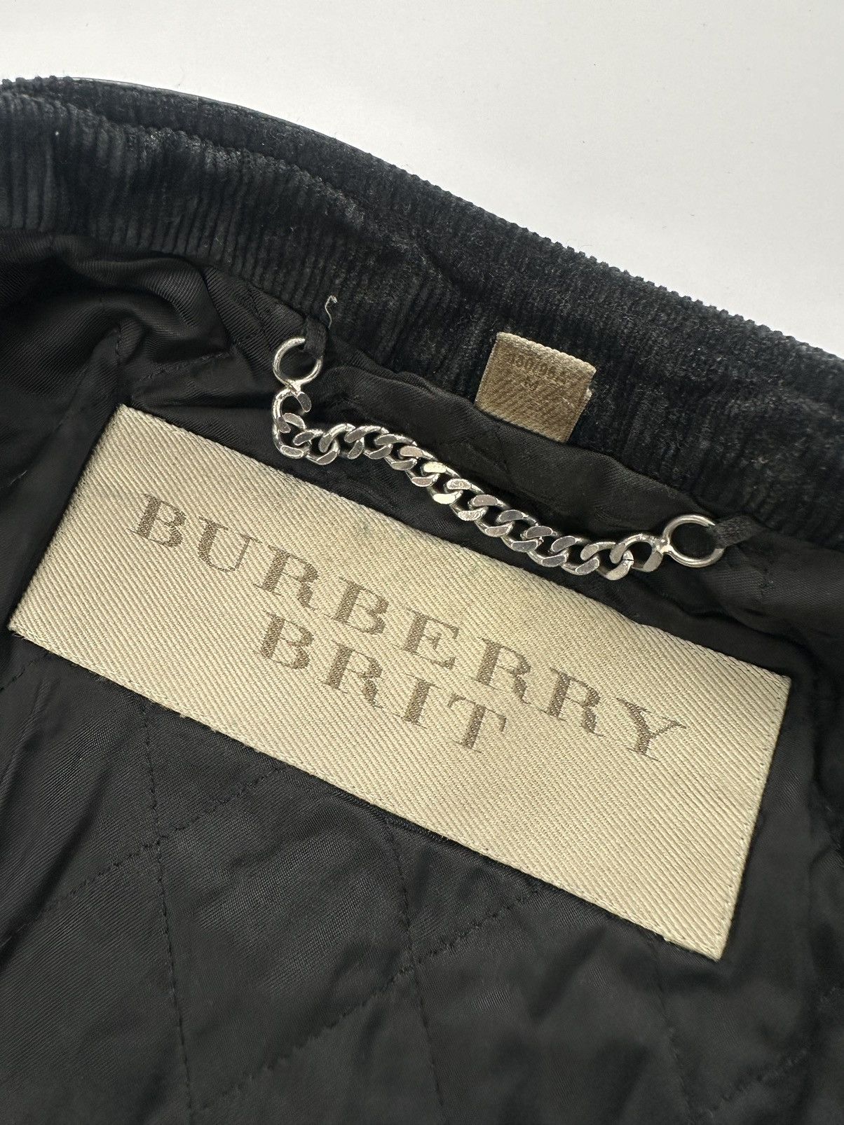 Burberry × Burberry Prorsum Burberry Brit Quilted Moto Biker Lamb Leather Jacket Size US M / EU 48-50 / 2 - 18 Thumbnail