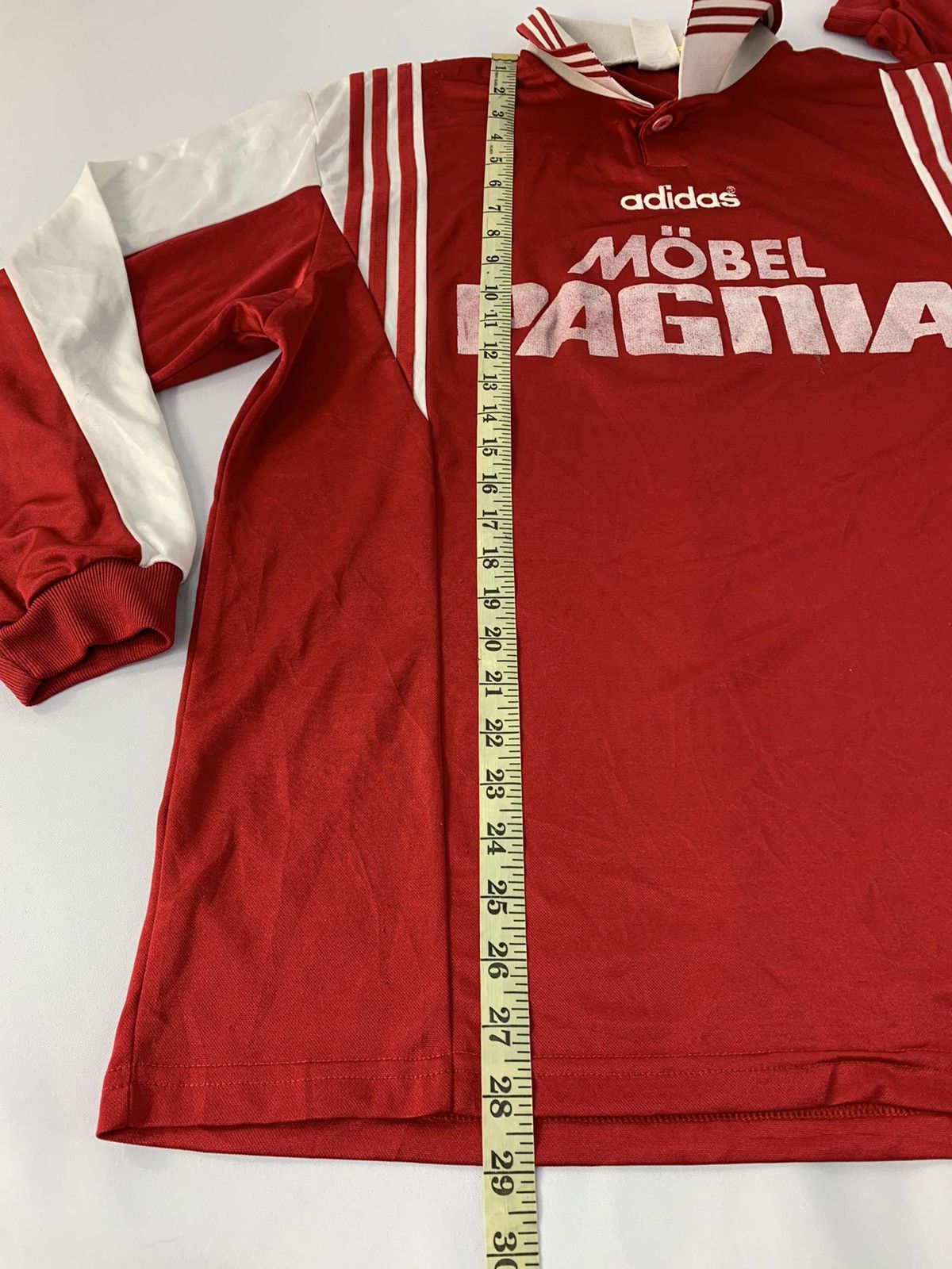 Adidas 90s Adidas Trifoil Tricot Mobel Pagnia Red Jerseys Printed Size US XL / EU 56 / 4 - 8 Thumbnail