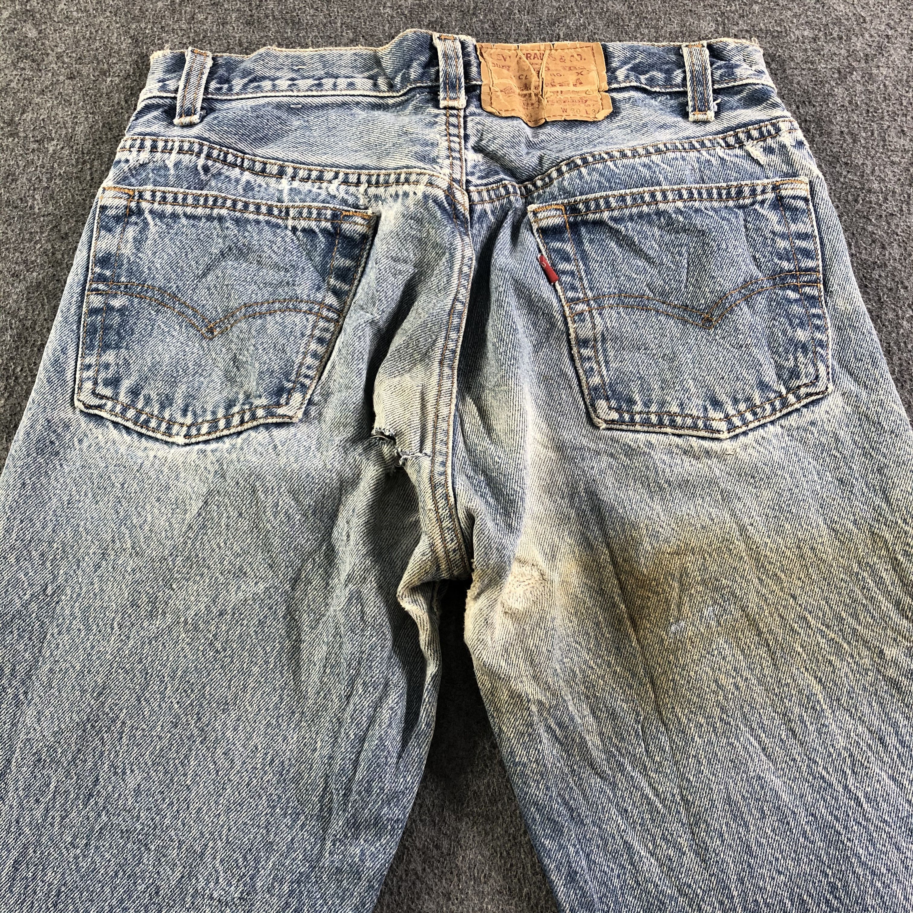 Levi's 90s Vintage Blue Wash Levis 501 Jeans-J3606 Size US 28 / EU 44 - 4 Thumbnail