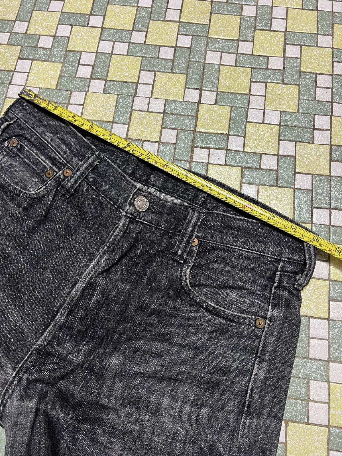Full Count & Co. Black Faded Full Count Co. Ltd Osaka Selvedge Denim Jeans Size US 30 / EU 46 - 12 Thumbnail