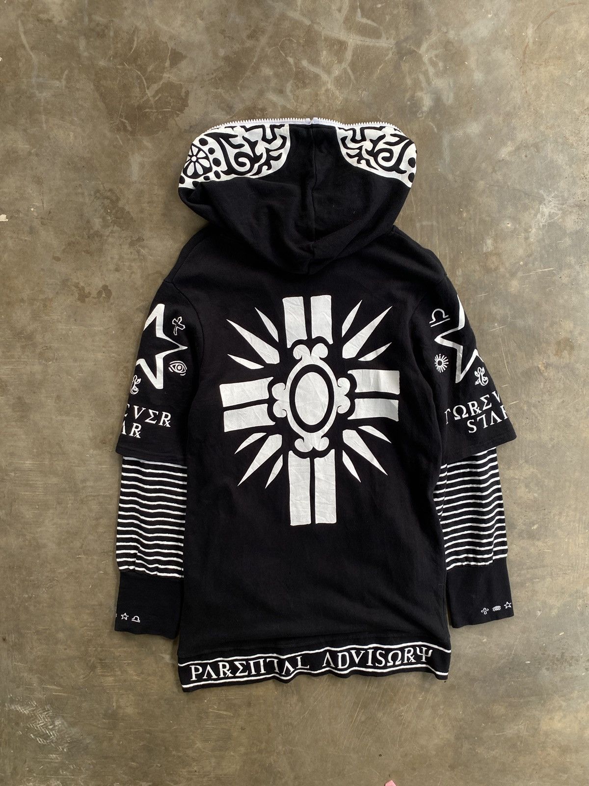 If Six Was Nine × Le Grande Bleu (L.G.B.) Japanese brand 💀 gothic art full zip up hoodie Size US L / EU 52-54 / 3 - 3 Thumbnail