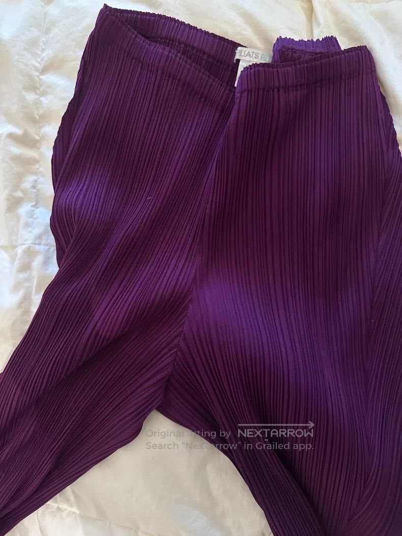 Issey Miyake Issey Miyake Purple Pants Size 26" / US 2 / IT 38 - 4 Thumbnail