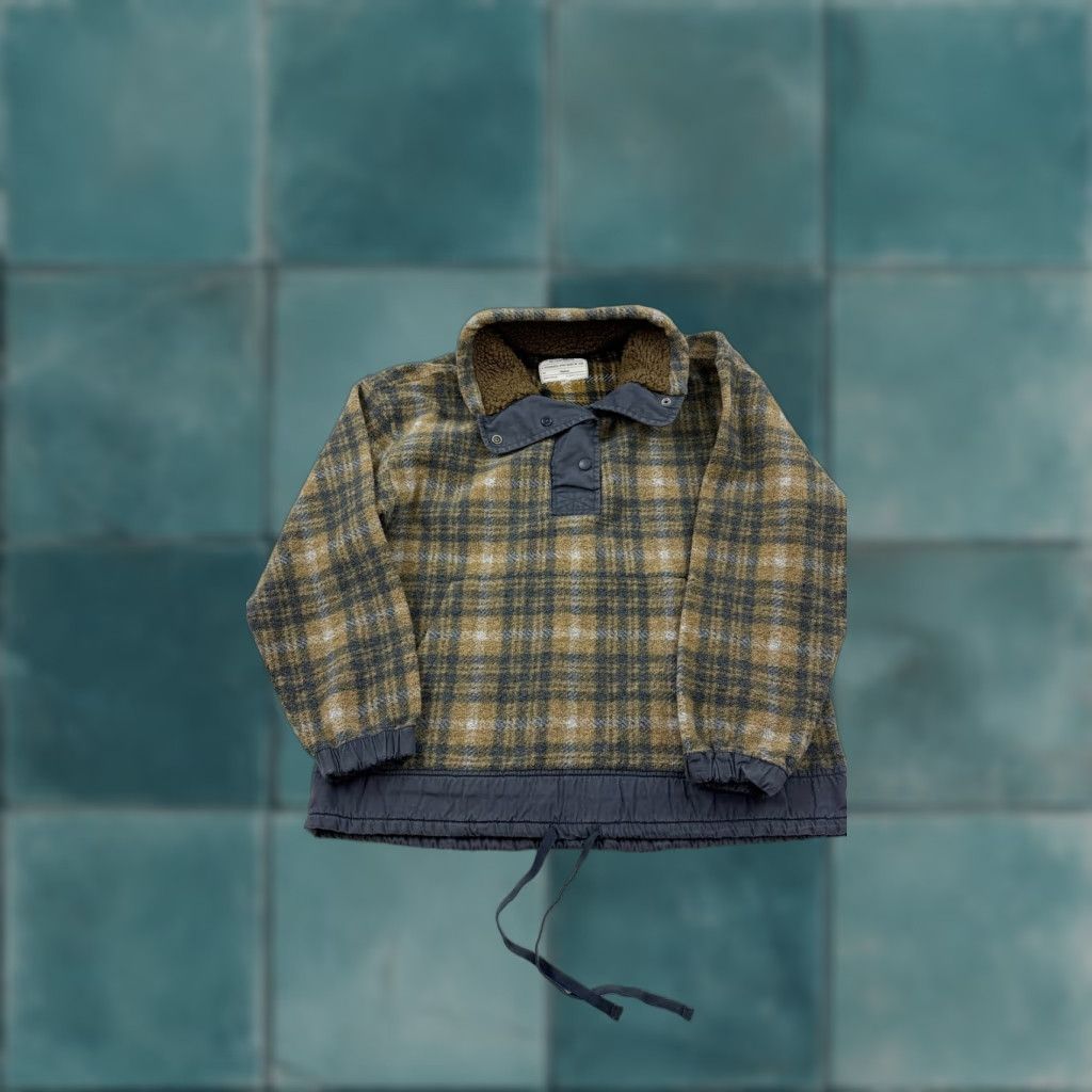 Vintage REI Cooperative Pullover Jacket Mens Medium Brown Plaid Sherpa Fleece Outdoors Hiking Travel Workwear Casual Size US M / EU 48-50 / 2 - 1 Thumbnail