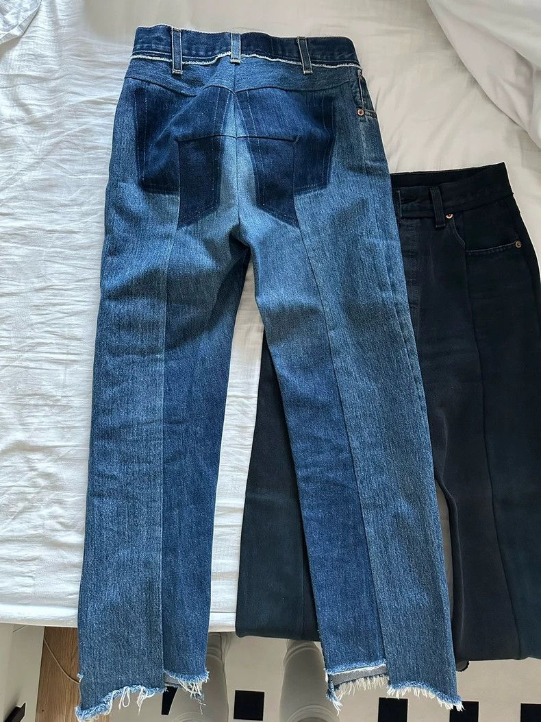 Vetements Vetements SizeXS 2017 deconstructed patched denim pants Size US 31 - 1 Thumbnail