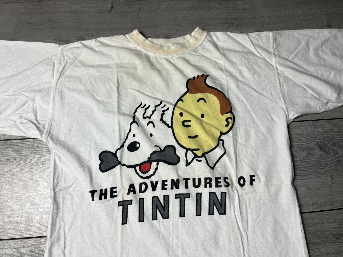 Band Tees Vintage The Adventures Of Tin Tin T-shirt size Large Size US L / EU 52-54 / 3 - 3 Thumbnail