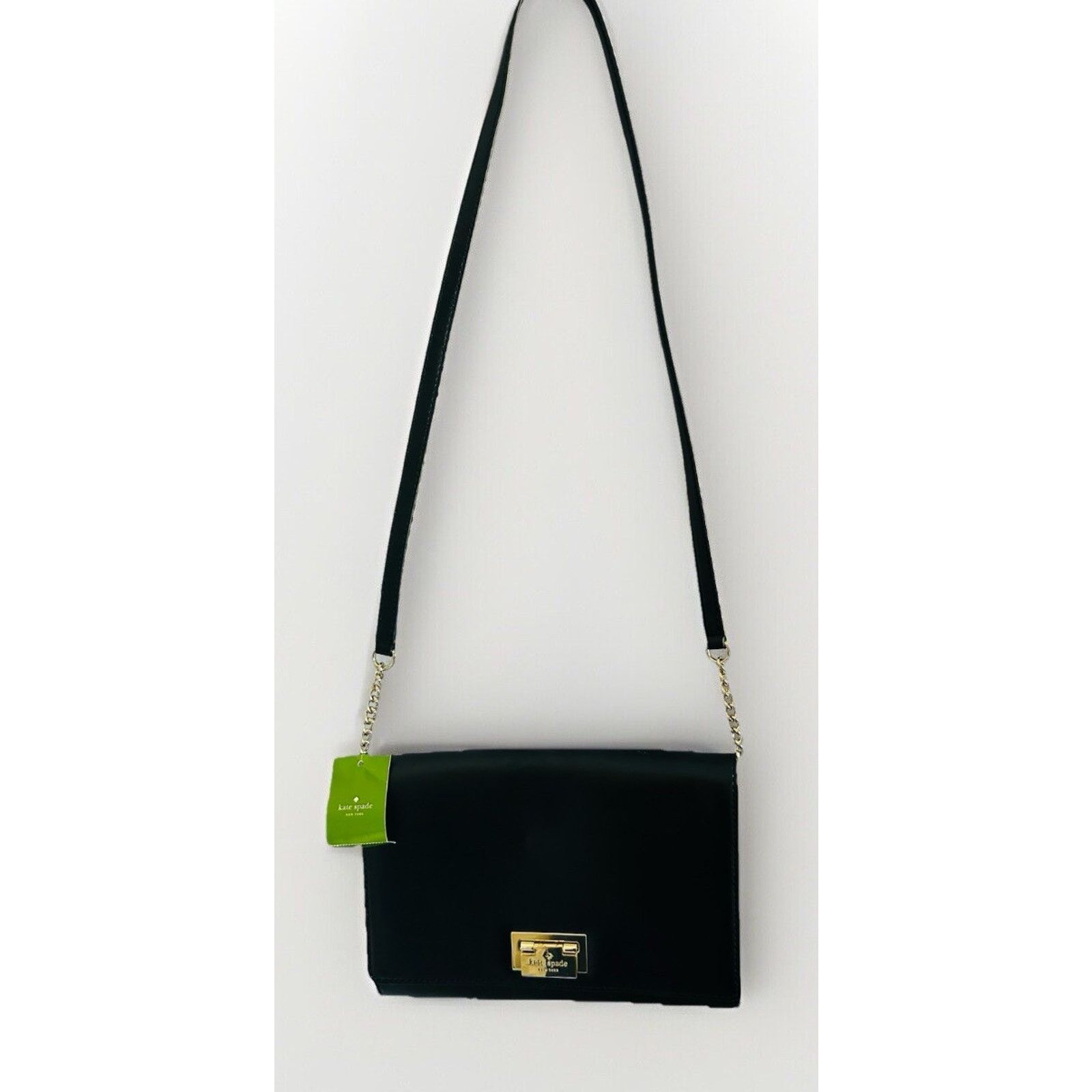 Kate Spade Kate Spade Harwood Fiona Leather Shoulder Crossbody Black Size ONE SIZE - 6 Thumbnail