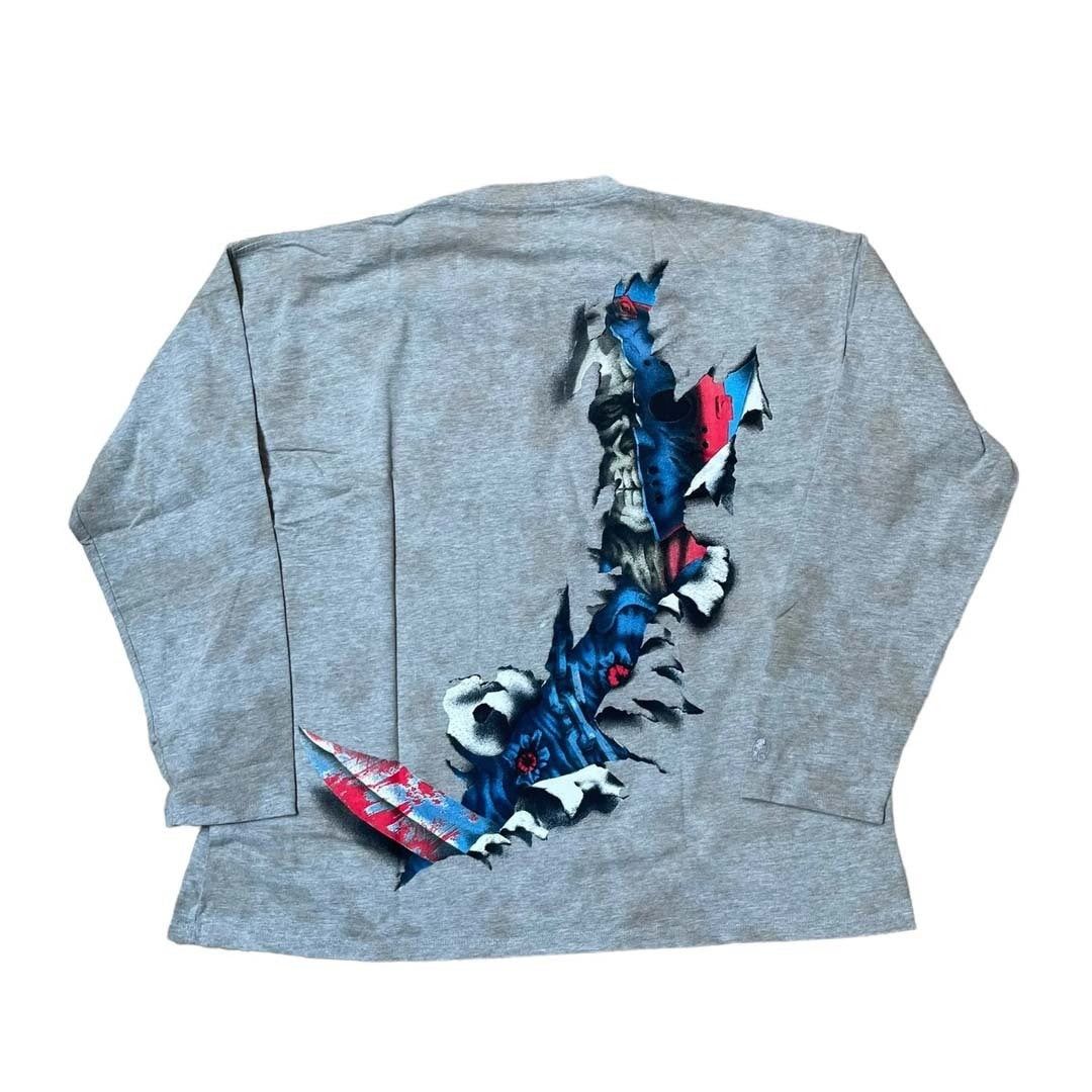 Warren Lotas Masked Killer Boxy Long Sleeve Grey Tee Size US S / EU 44-46 / 1 - 1 Thumbnail
