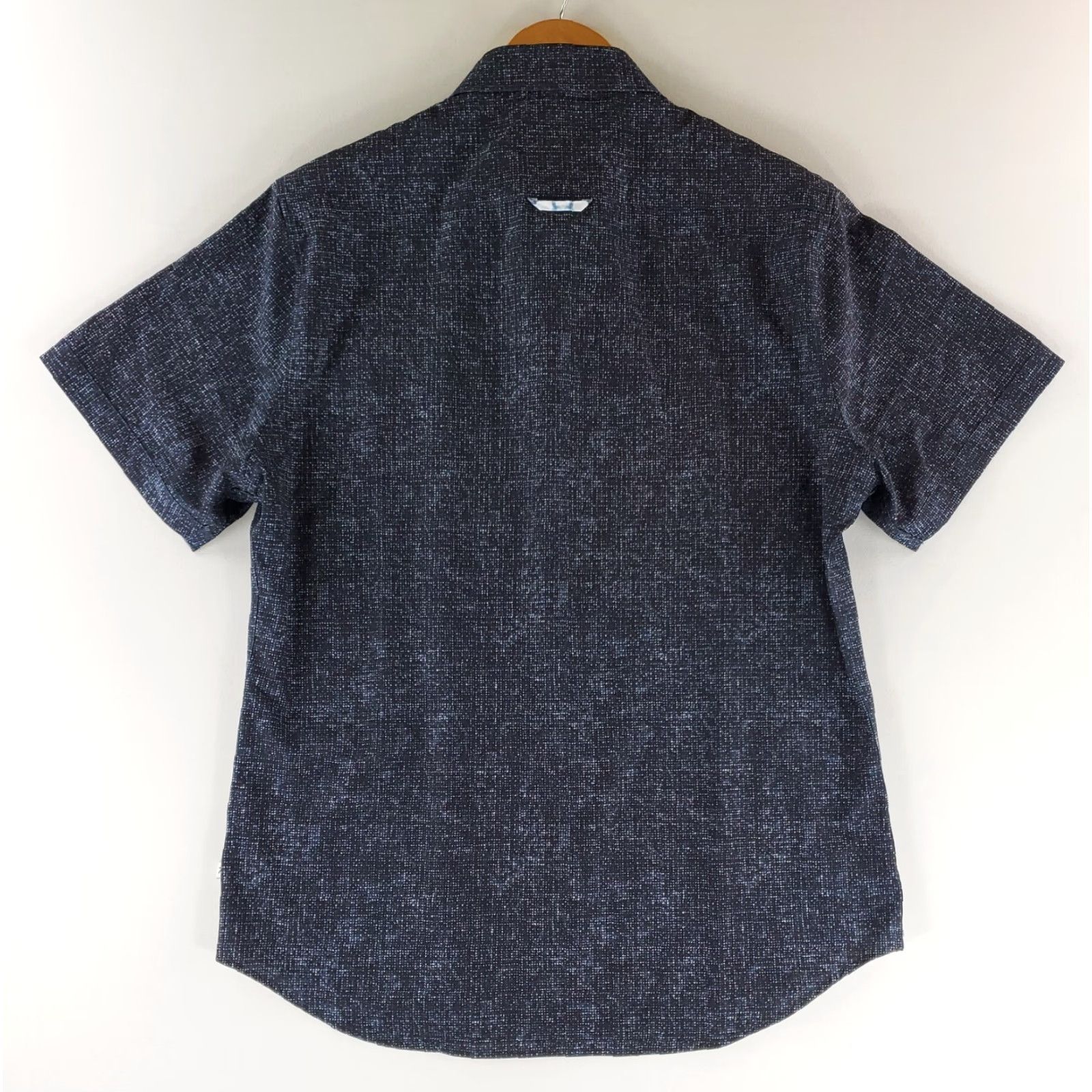 Vintage 7 Diamonds Shirt Short Sleeve Button Up Geometric Black Mens L 4 Way Stretch Size US L / EU 52-54 / 3 - 5 Thumbnail