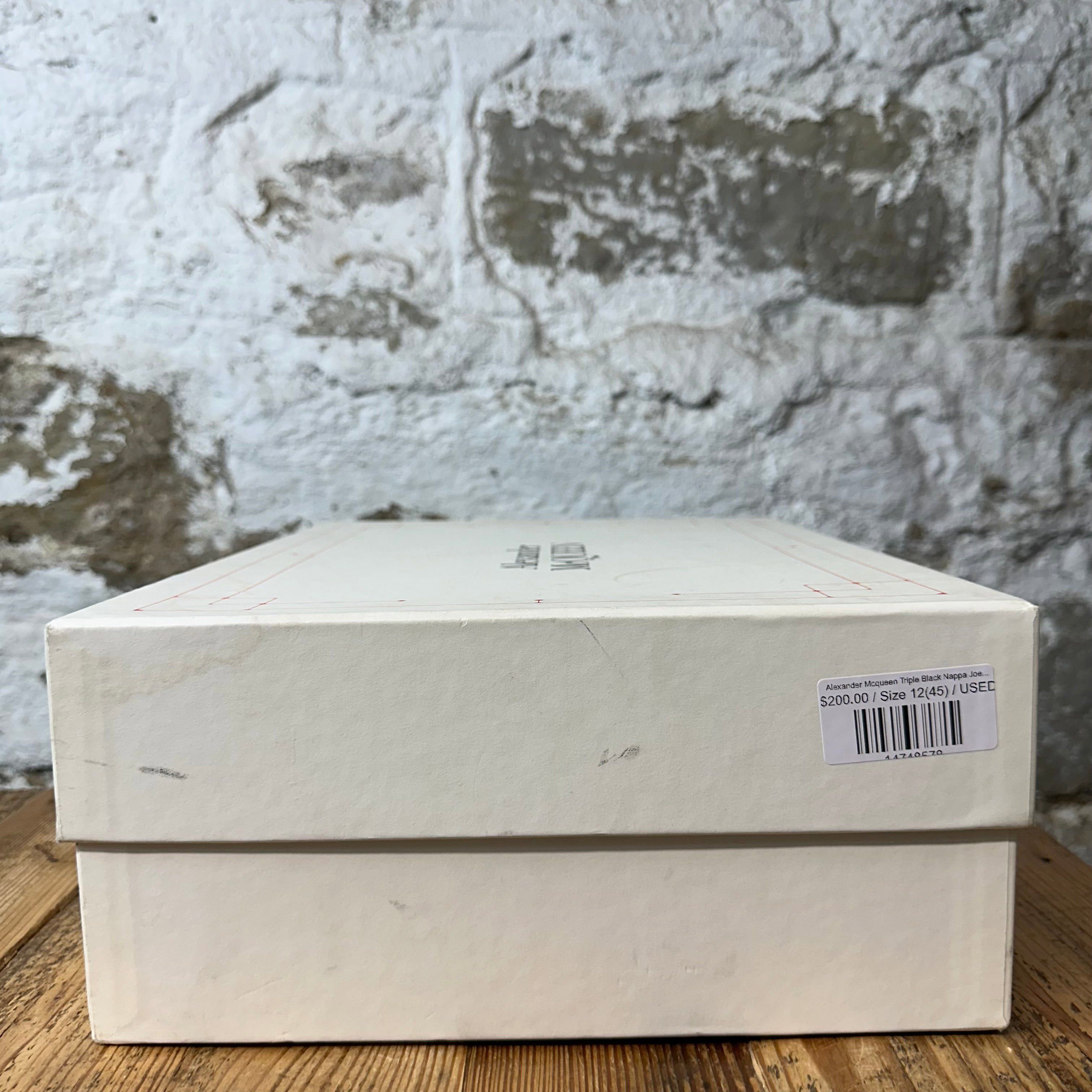 Alexander McQueen Alexander Mcqueen Triple Black Nappa Joey Sneaker Sz 12 (45) Size US 12 / EU 45 - 7 Thumbnail