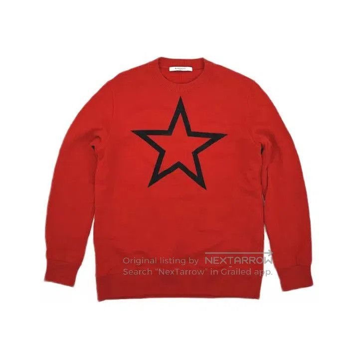 Givenchy Givenchy Red Star Print Casual Crewneck Sweatshirt. Size US S / EU 44-46 / 1 - 2 Thumbnail