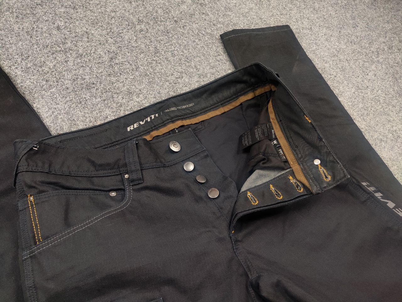 Alpinestars Revit Carnaby Motorcycle Cordura Knee Solid Blue Denim Jeans Size US 32 / EU 48 - 13 Thumbnail