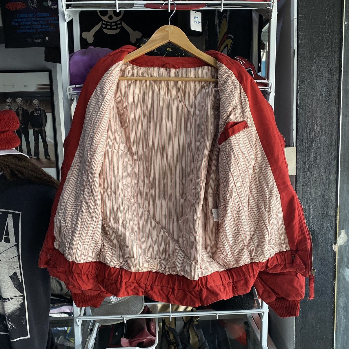Karl Helmut RARE🔥 Karl Helmut Red Bomber jacket Hooded Size US M / EU 48-50 / 2 - 3 Thumbnail