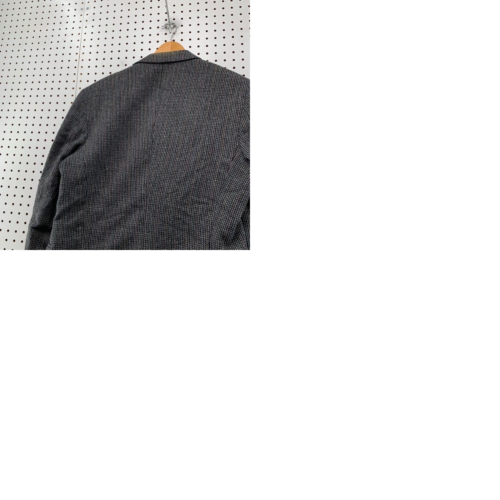 Haggar VINTAGE Haggar Wool Tweed Blazer Mens 44 Gray Business Two Button 100% Pure Wool Size 44R - 10 Thumbnail