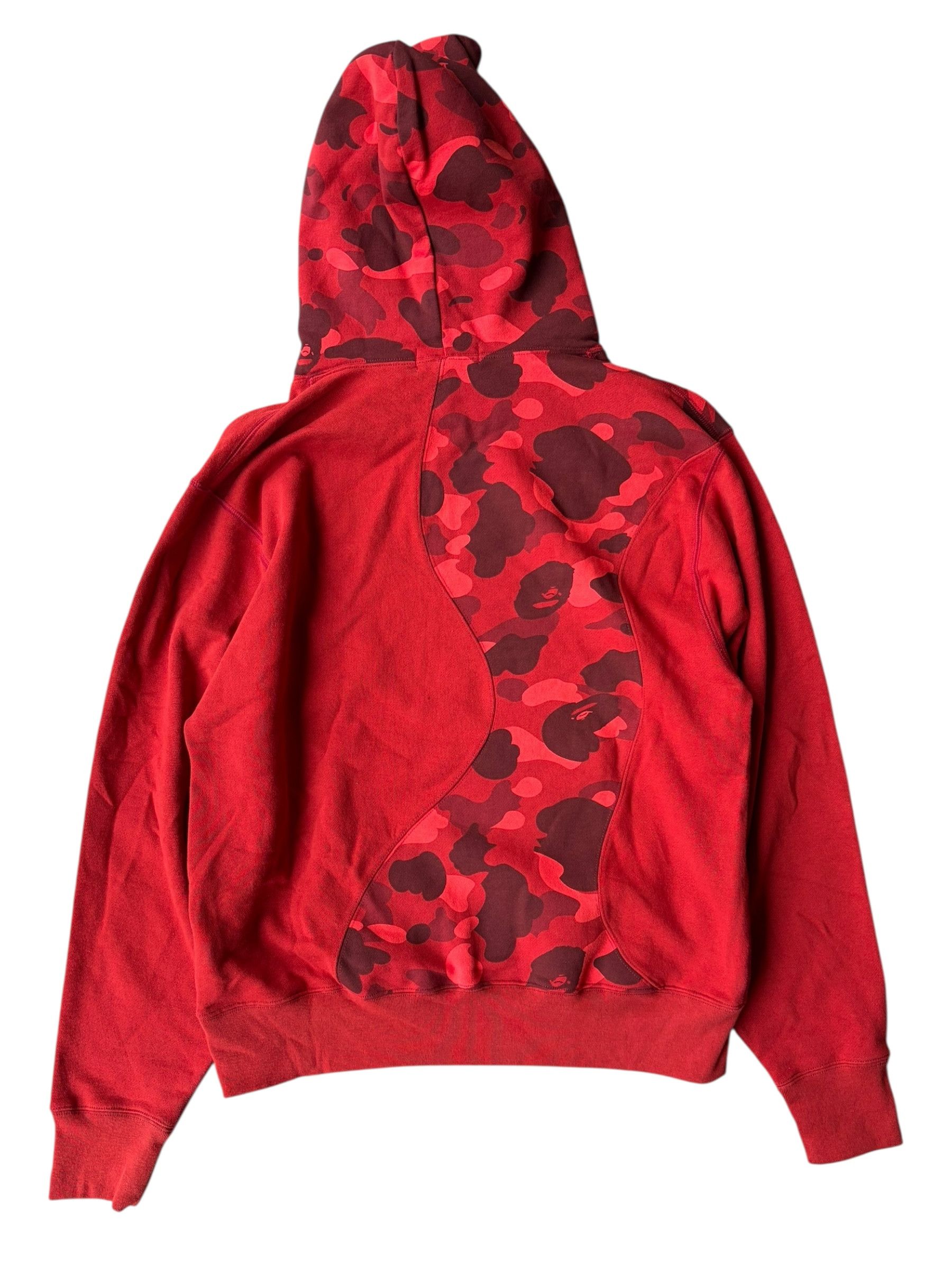 Bape Bape Red Camo College Logo Hoodie Size US L / EU 52-54 / 3 - 2 Thumbnail