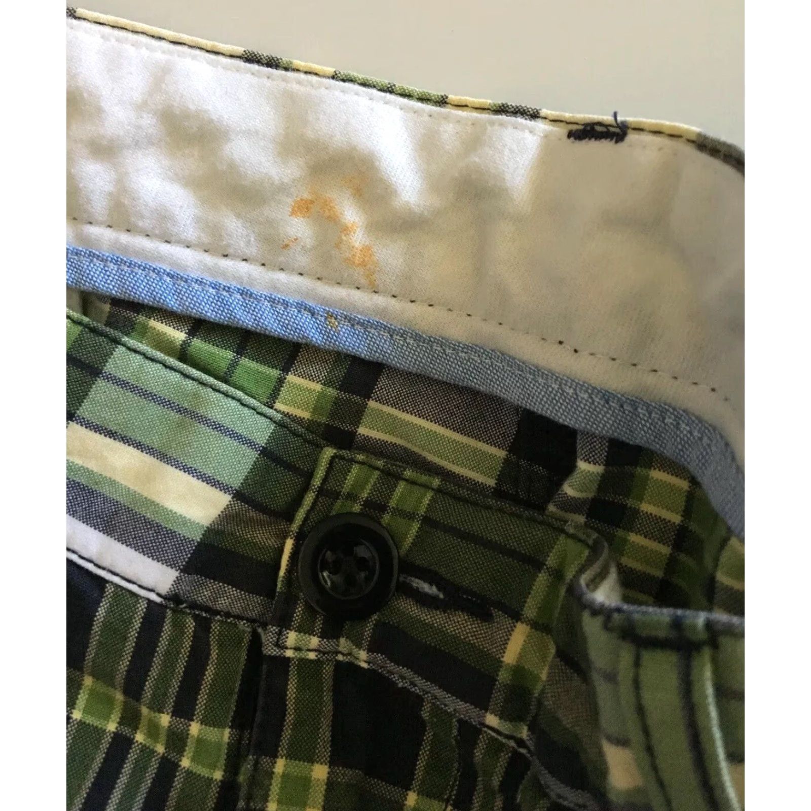 Lands' End Lands' End Men Plaid Chino Khaki Shorts Size 40 Green Blue White Chinos Mens Regular Cotton Size US 40 / EU 56 - 5 Thumbnail