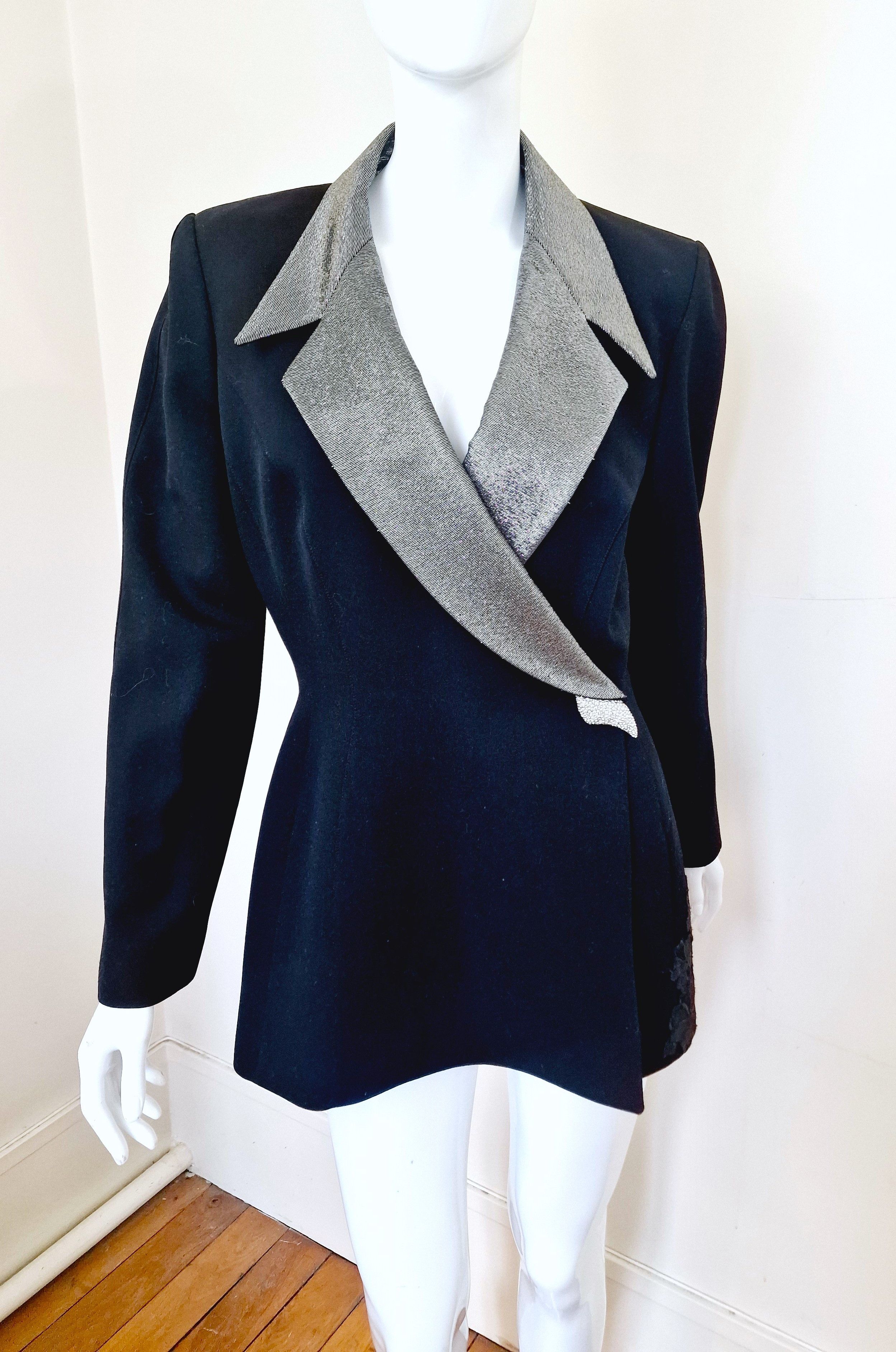 Thierry Mugler Thierry Mugler F/W 2000 Evening Rhinestone Blazer Jacket Size L / US 10 / IT 46 - 6 Thumbnail