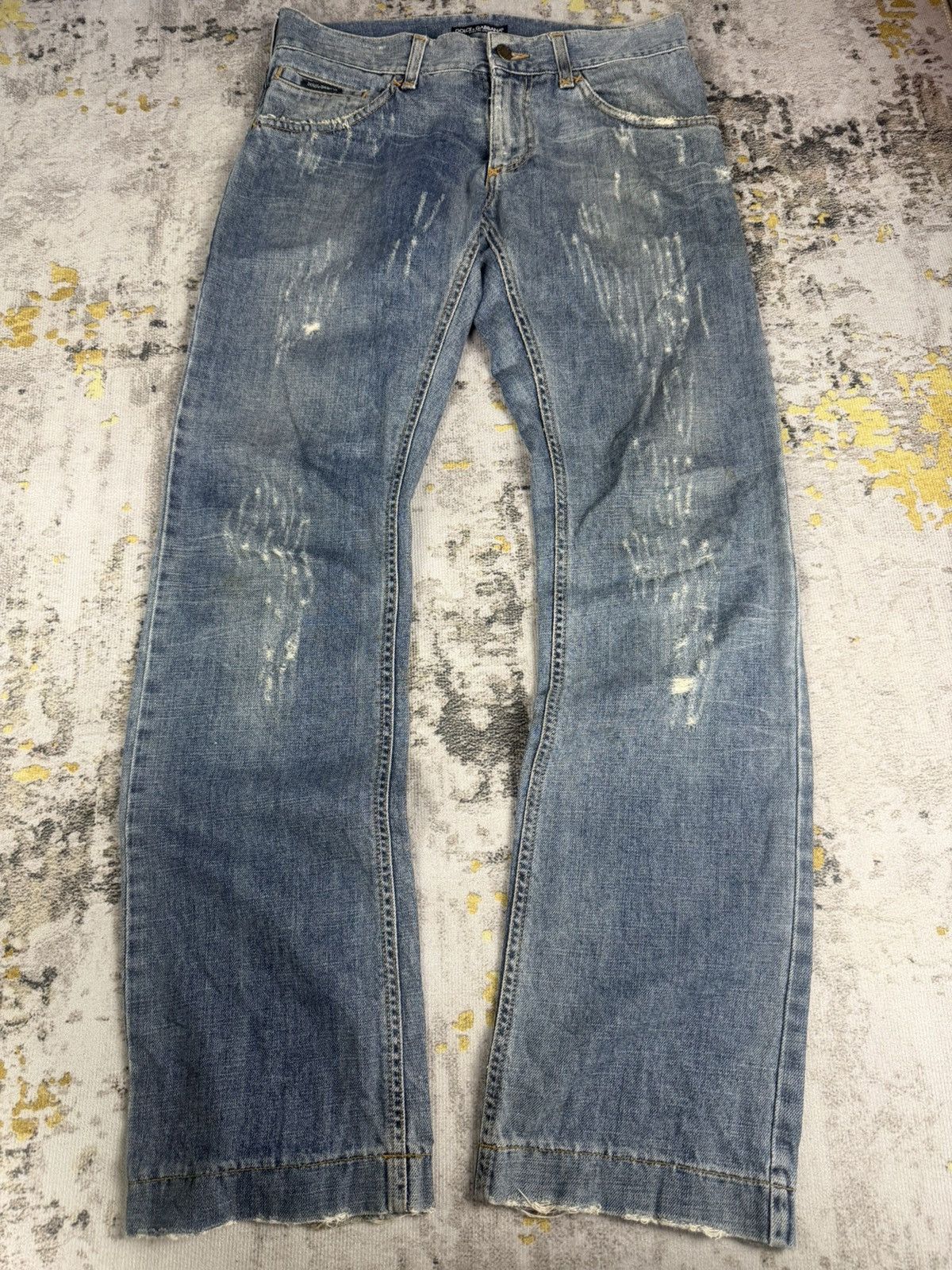 Dolce & Gabbana Vintage Dolce & Gabbana 16 Classic Distressed Jeans Size US 31 - 2 Thumbnail