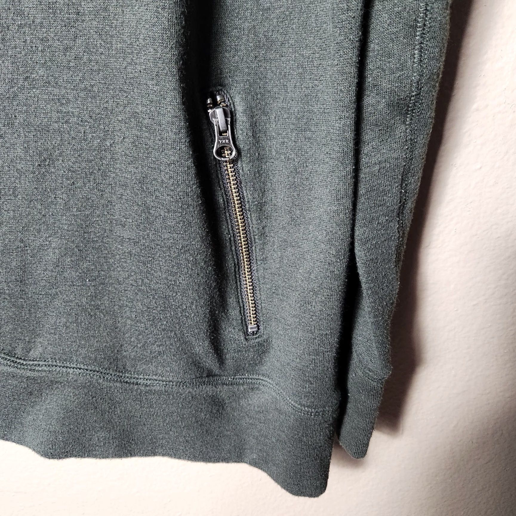 Lands' End VINTAGE Lands' End Canvas Womens Olive French Terry Cowlneck Hoodie Pullover-Size M Size M / US 6-8 / IT 42-44 - 3 Thumbnail