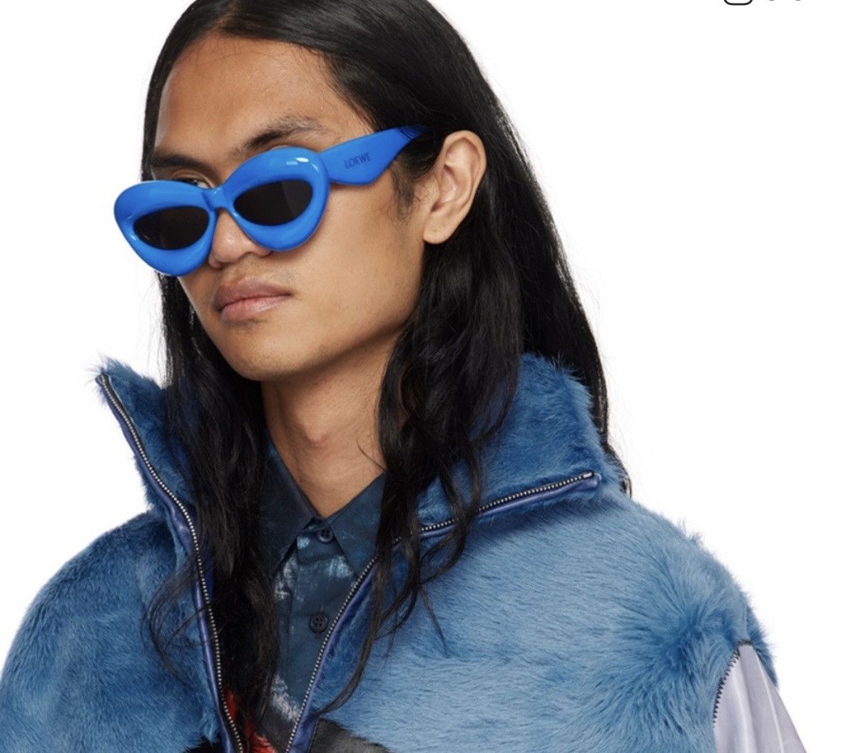 Loewe Loewe blue inflated Cat-Eye sunglasses Size ONE SIZE - 6 Thumbnail